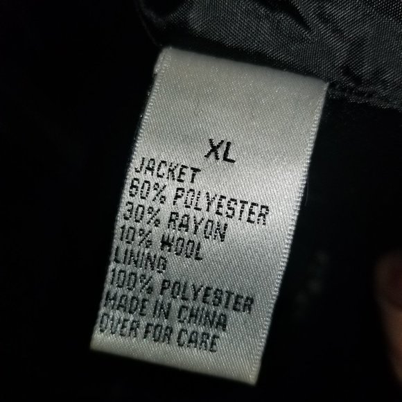 BCXgirl Black & White Wool Coat Sz XL/M - Picture 11 of 12